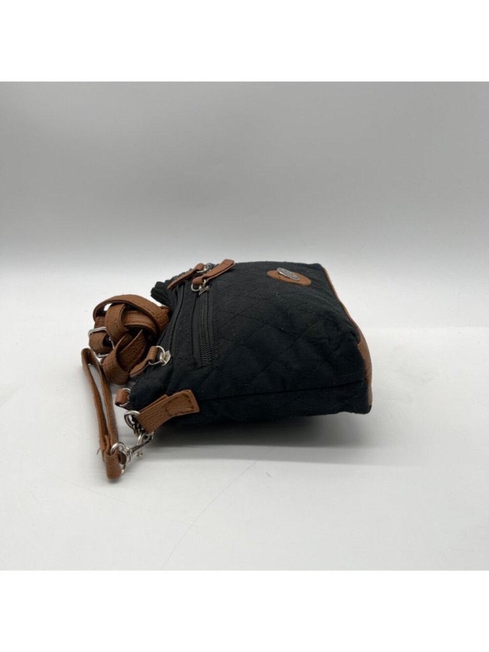Stone Mountain Black Fabric Crossbody Bag - Picture 4 of 10